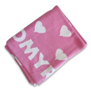 Heart-Cotton knitted Blanket for Baby/newborn/infant