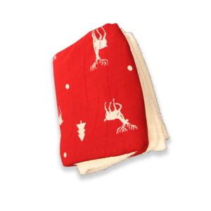 Red deer fur Blanket- for baby/toddler