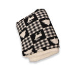 Black fur Blanket- for baby/toddler
